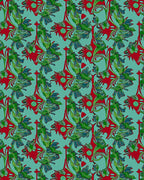 Art Nouveau Floral And Vine Pattern Rug
