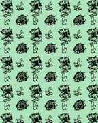 Floral Vine Leaf Pattern Rug