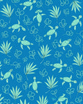 Sea Turtle Leaf Pattern Design Rug