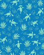 Sea Turtle Leaf Pattern Design Rug