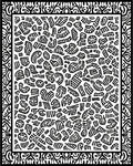 Abstract Pattern Black White Design Rug