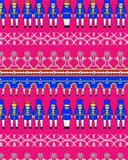 Royal Guard Pink And Blue Repeat Rug