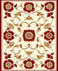 Ornate Floral Vine Pattern Rug
