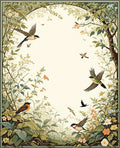 Birds and Blossoms Garden Design Rug