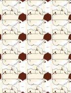 Cute Animal Sketch Pattern Rug