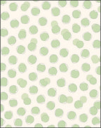 Whimsical Green Polka Dot Design Rug