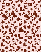 Brown Spots On Pink Background Pattern Rug