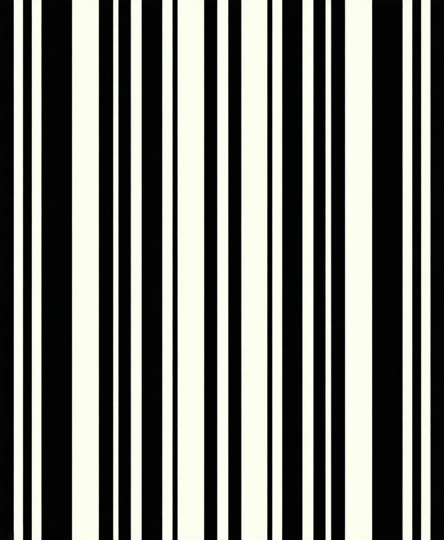 Bold Black White Stripe Pattern Rug