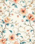 Vintage Floral Vine Pattern Rug