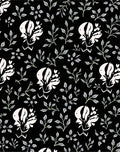 Ornate Floral Vine Pattern Rug