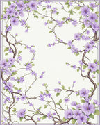 Delicate Lilac Blossom Branches Rug