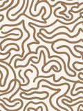 Abstract Wavy Line Art Pattern Rug