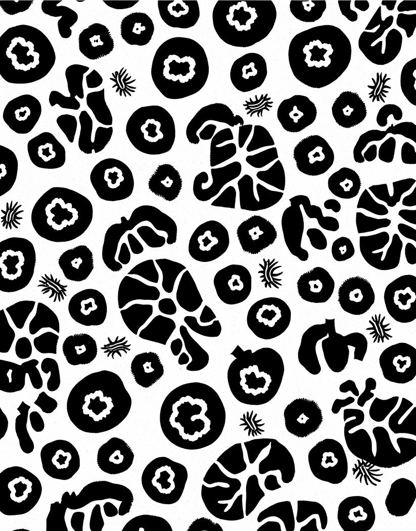 Abstract Organic 2-Tone Print Rug