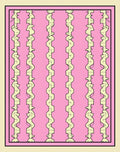 Pink Yellow Abstract Geometric Pattern Rug