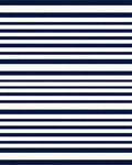 Classic Navy and White Stripe Rug