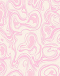 Pastel Pink Swirl Pattern Rug