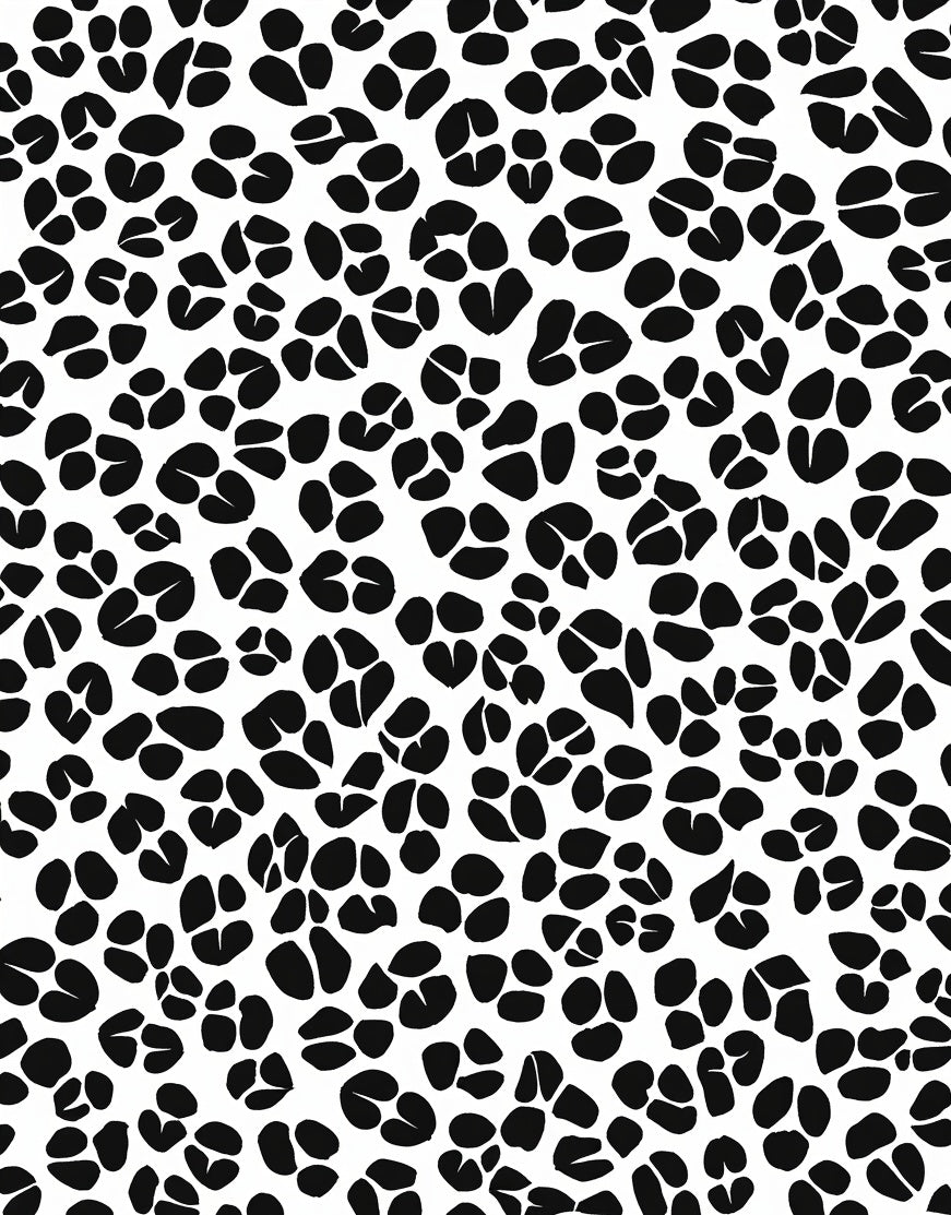 Bold Black Spot Patterned Design Rug