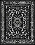 Intricate Starburst Mandala Pattern Rug