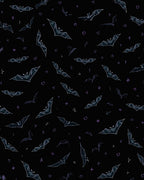 Dark Bat Pattern Print Rug
