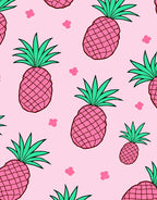 Pink Pineapple Pattern Pillow Rug
