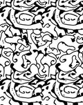 Abstract Black White Ink Splatter Vigor Rug