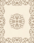 Classic Floral Medallion Border Design Rug