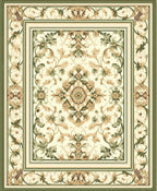 Ornate Floral Patterned Antique Style Rug