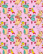 Cute Cartoon Animal And Star Pattern Rug