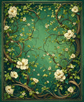 Enchanted Forest Blooming Vines Rug