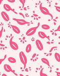 Pink Abstract Organic Shapes Rug