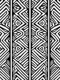 Abstract Stripe Diamond Pattern Rug