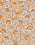 Whimsical Mushroom Vine Pattern Rug