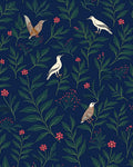 Nature Birds Flowers Garden Design Rug