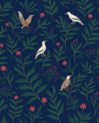 Nature Birds Flowers Garden Design Rug