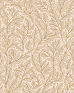 Delicate Feathered Botanical Motif Design Rug