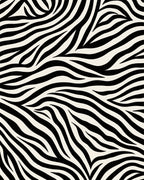 Bold Black White Animal Print Rug