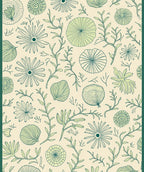Botanical Outline Drawing Seamless Pattern Rug