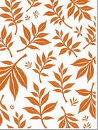 Orange Leaf Sprig Medley Rug