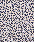 Abstract Indigo Strokes Pattern Rug