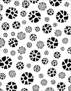Abstract Organic Pattern Circles Rug