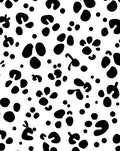 Black White Spotted Pattern Rug