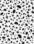 Bold Black Blotches Pattern Rug