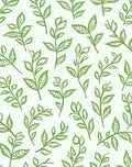 Leafy Branch Pattern With Greenery Accents Rug