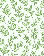 Leafy Branch Pattern With Greenery Accents Rug