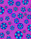 Floral Circles Pattern Design Rug