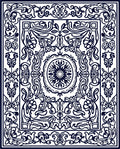 Classic Floral Medallion Intricate Design Rug