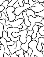 Abstract Blob Pattern Rug