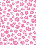 Pink Floral Abstract Pattern Design Rug