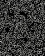 Line Art Floral Pattern Rug