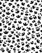 Abstract Animal Paw Print Design Rug